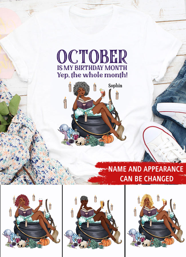 October Birthday Shirt, Custom Birthday Shirt, Queens are Born In October, October Birthday Shirts For Woman, October Birthday Gifts