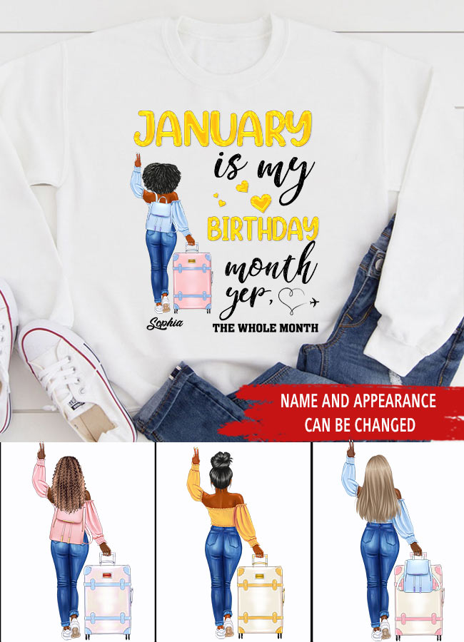 January Birthday Shirt, Custom Birthday Shirt, Queens Are Born In January, January Birthday Shirts For Woman, January Birthday Gifts