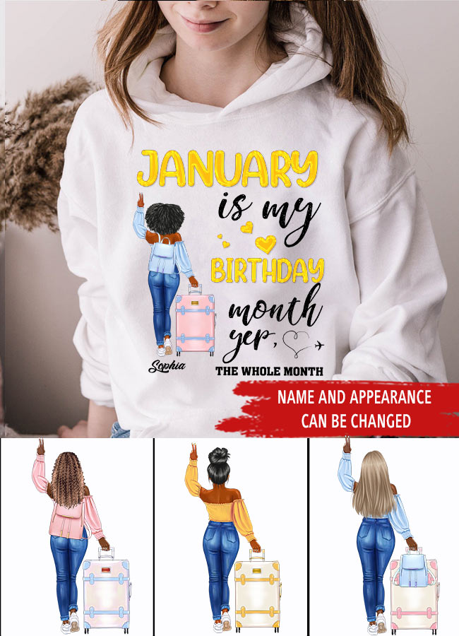 January Birthday Shirt, Custom Birthday Shirt, Queens Are Born In January, January Birthday Shirts For Woman, January Birthday Gifts