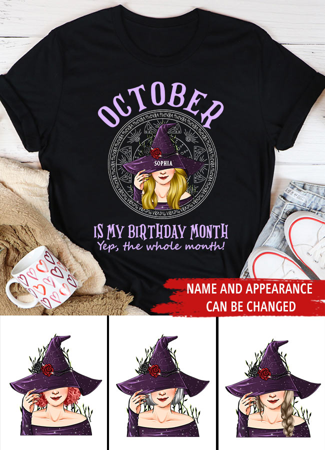 October Birthday Shirt, Custom Birthday Shirt, Queens Born In October, October Birthday Shirts For Woman, October Birthday Gifts