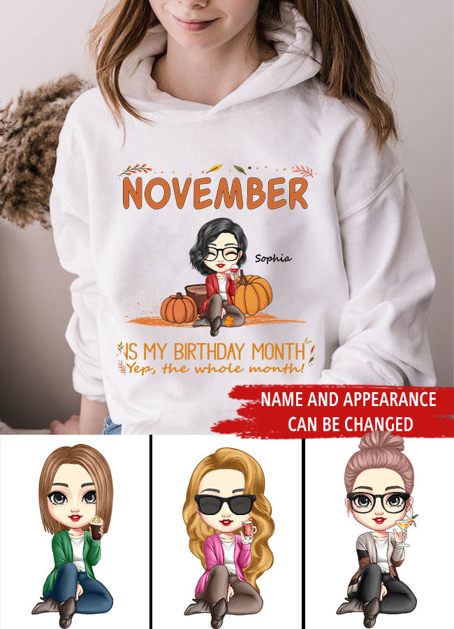 November Birthday Shirt, Custom Birthday Shirt, Queens Born In November, November Birthday Shirts For Woman, November Birthday Gifts
