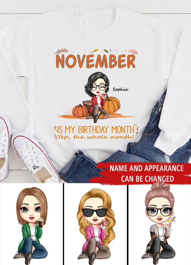 November Birthday Shirt, Custom Birthday Shirt, Queens Born In November, November Birthday Shirts For Woman, November Birthday Gifts