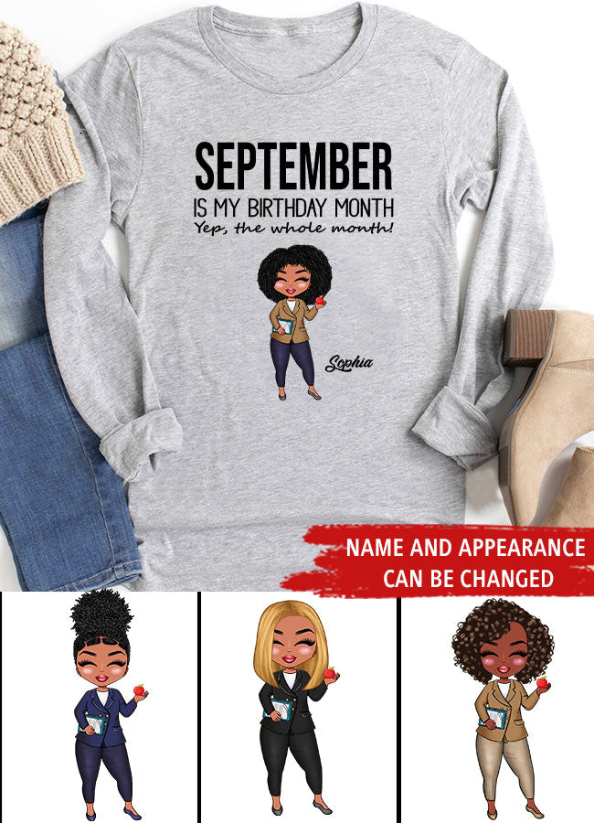 September Birthday Shirt, Custom Birthday Shirt, Queens are Born In September, September Birthday Shirts For Woman, September Birthday Gifts