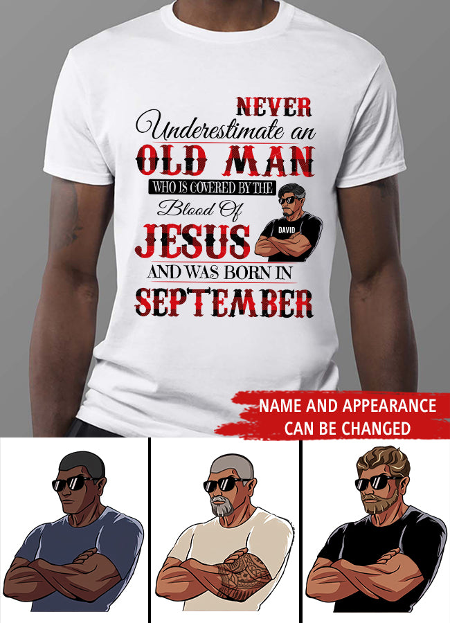 Personalized Birthday T Shirt, September Birthday Shirt, Custom Birthday Shirt, A Black King Was Born In September, September Birthday Shirts For Man