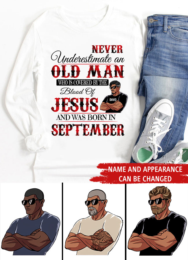 Personalized Birthday T Shirt, September Birthday Shirt, Custom Birthday Shirt, A Black King Was Born In September, September Birthday Shirts For Man