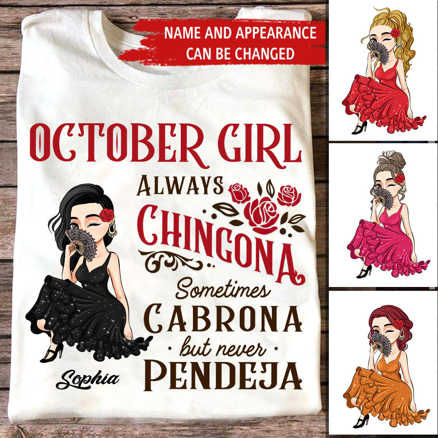 October Birthday Shirt, Custom Birthday Shirt, Queens are Born In October, October Birthday Shirts For Woman, October Birthday Gifts