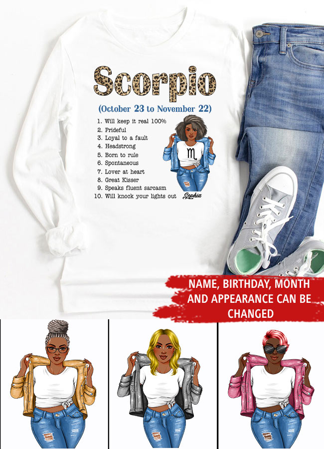 Custom Birthday Shirt, Scorpio Zodiac t shirt, Scorpio Birthday shirt, Scorpio t shirts for ladies, Scorpio queen t shirt, Scorpio Queen Birthday shirt