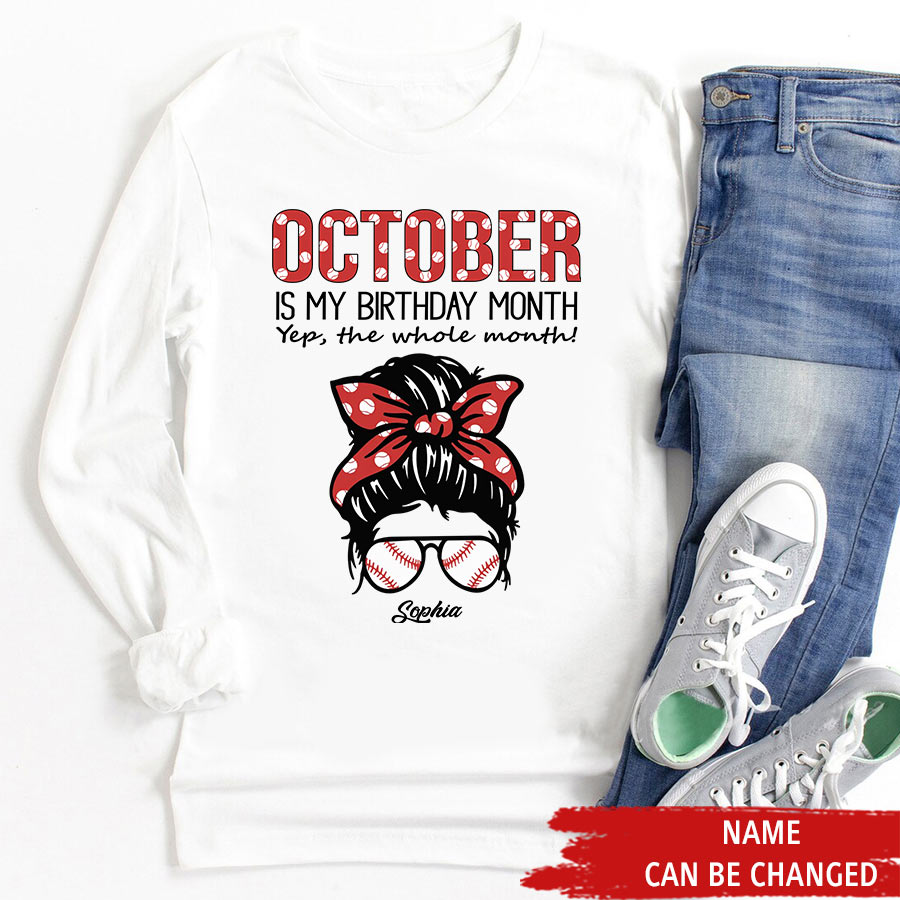 October Birthday Shirt, Custom Birthday Shirt, Queens are Born In October, October Birthday Shirts For Woman, October Birthday Gifts