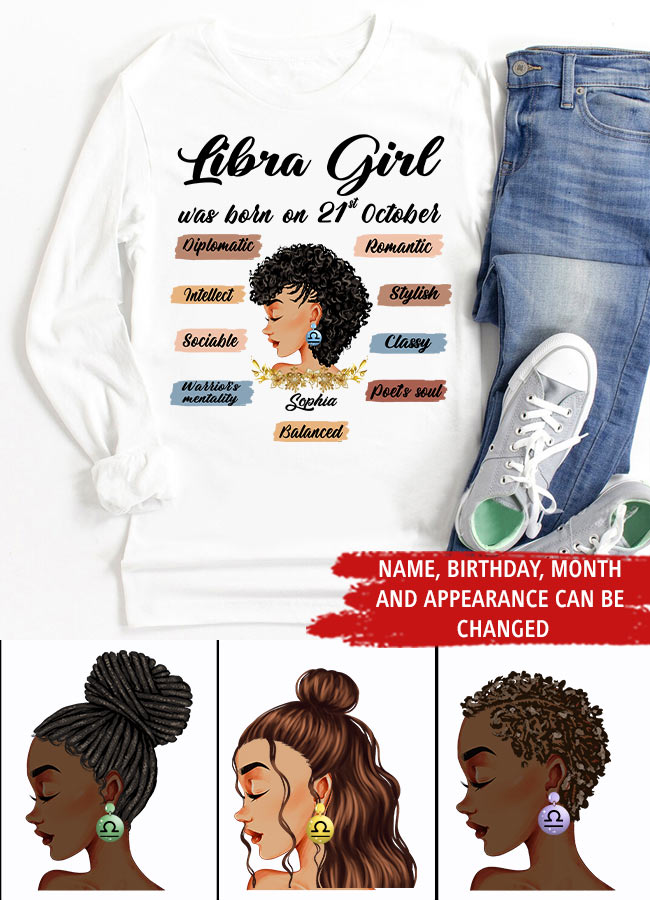 Custom Birthday Shirt, Libra Zodiac t shirt, Libra Birthday shirt, Libra t shirts for ladies, Libra queen t shirt, Libra Queen Birthday shirt