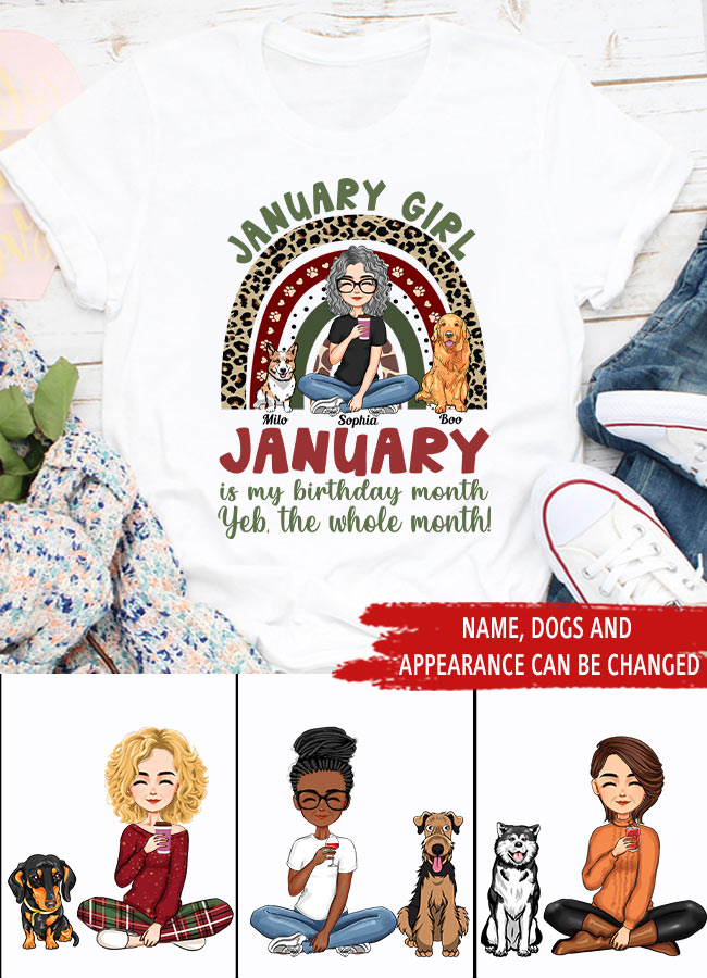 January Birthday Shirt, Custom Birthday Shirt, Queens was Born In January, January Birthday Shirts For Woman, January Birthday Gifts