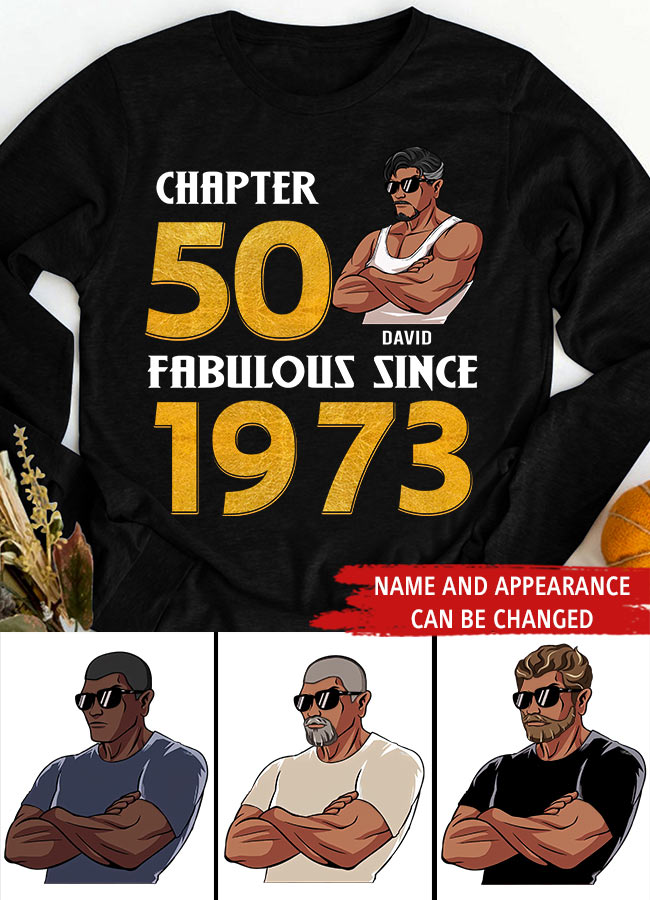 50th Birthday Shirts, Custom Birthday Shirts, Turning 50 Shirt, Gifts For Men Turning 50, 50 And Fabulous Shirt, 1973 Shirt, 50th Birthday Shirts For Him