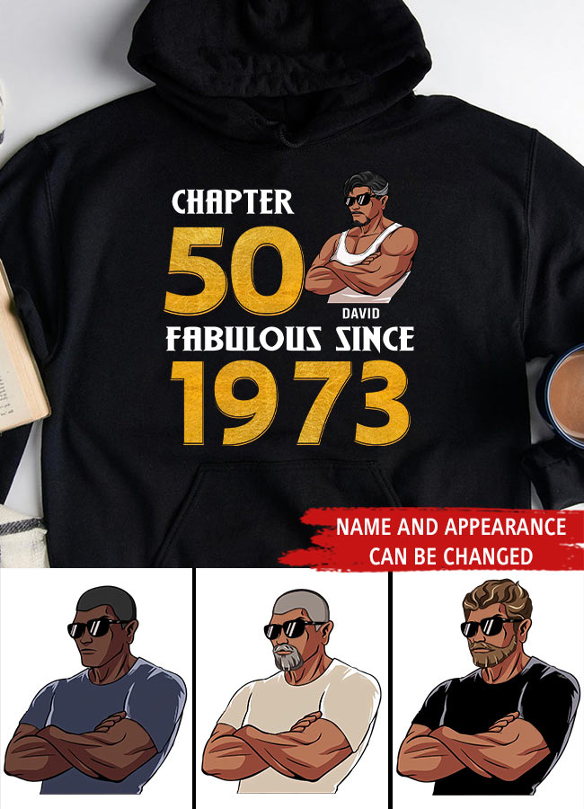 50th Birthday Shirts, Custom Birthday Shirts, Turning 50 Shirt, Gifts For Men Turning 50, 50 And Fabulous Shirt, 1973 Shirt, 50th Birthday Shirts For Him