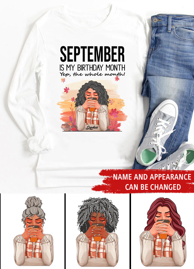 September Birthday Shirt, Custom Birthday Shirt, Queens are Born In September, September Birthday Shirts For Woman, September Birthday Gifts