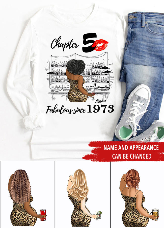 50th Birthday Shirts, Custom Birthday Shirts, Turning 50 Shirt, Gifts For Women Turning 50, 50 And Fabulous Shirt, 1973 Shirt, 50th Birthday Shirts For Her