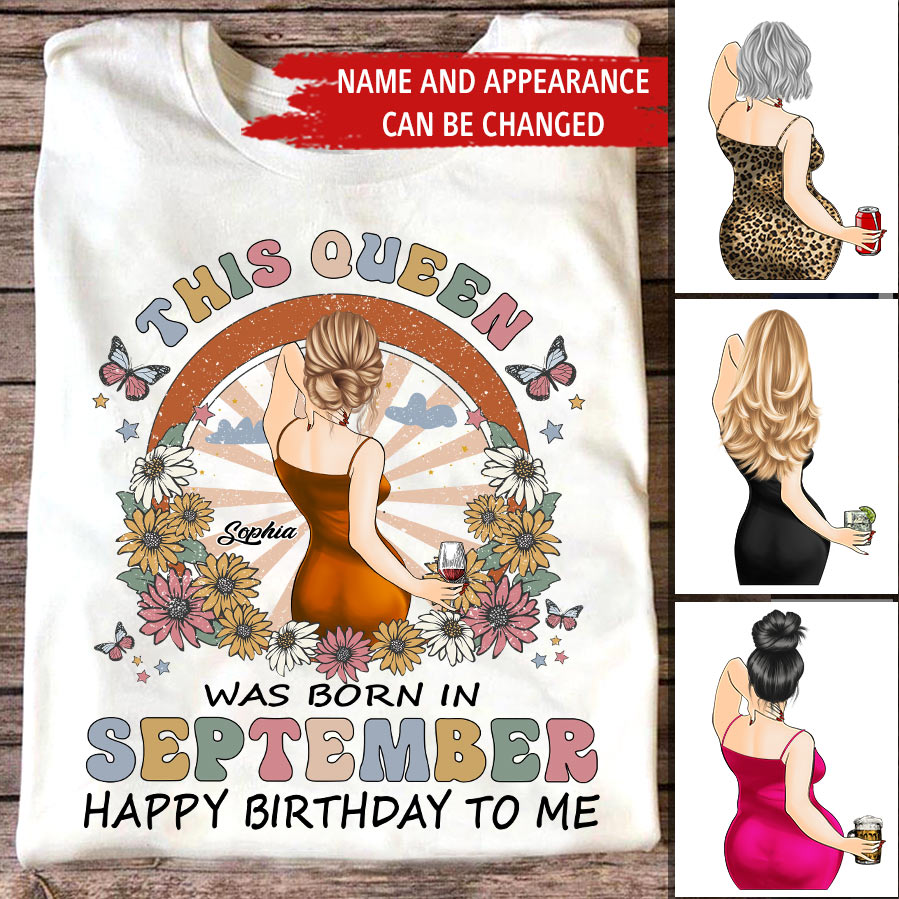 September Birthday Shirt, Custom Birthday Shirt, September Birthday Shirts For Woman, September Birthday Gifts
