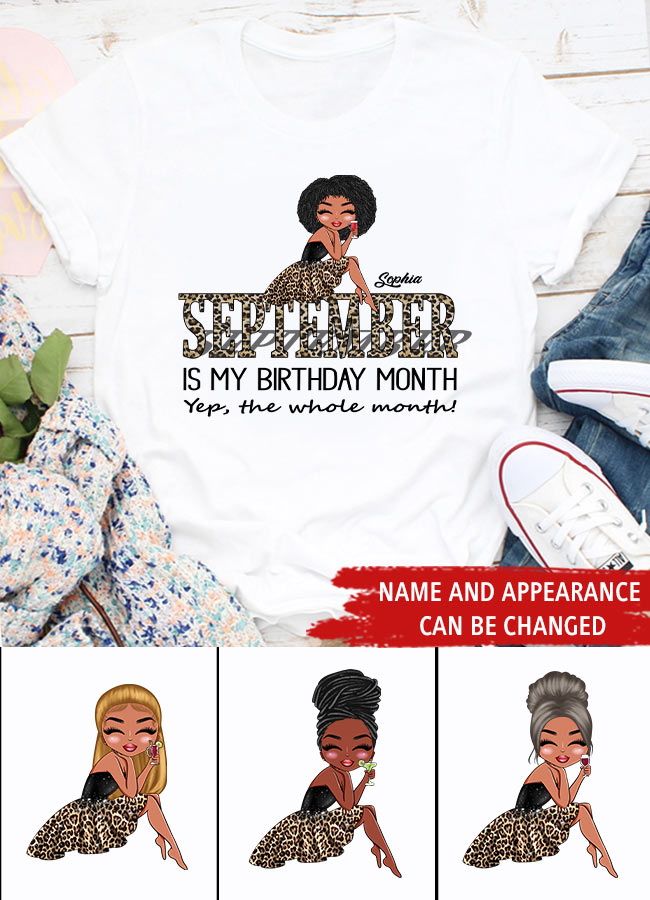 September Birthday Shirt, Custom Birthday Shirt, Queens are Born In September, September Birthday Shirts For Woman, September Birthday Gifts