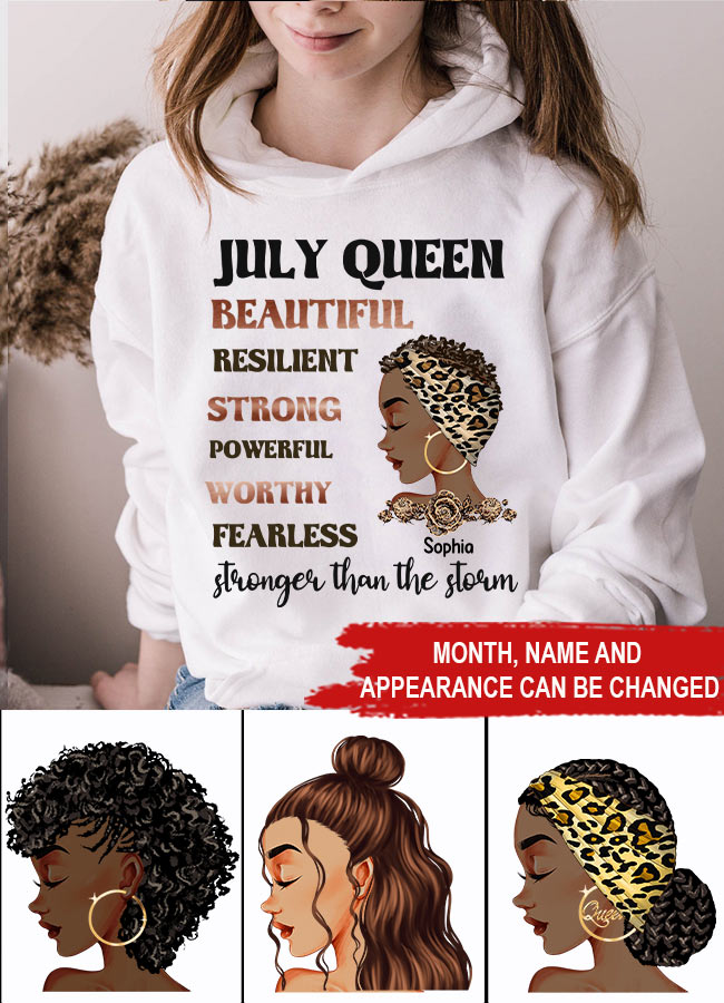 July Birthday Shirt, Custom Birthday Shirt, Queens Are Born In July, July Birthday Shirts For Woman, July Birthday Gifts