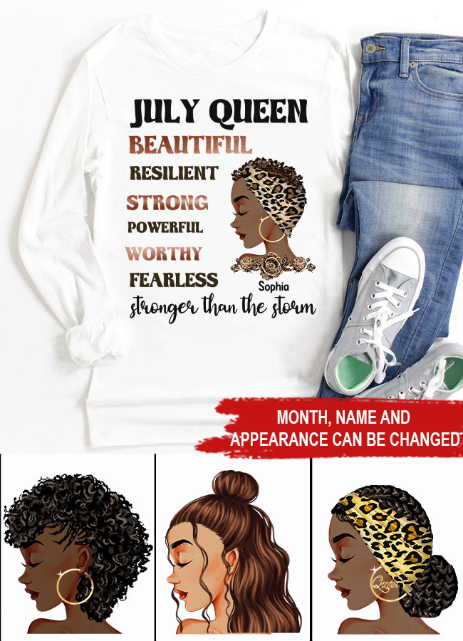 July Birthday Shirt, Custom Birthday Shirt, Queens Are Born In July, July Birthday Shirts For Woman, July Birthday Gifts