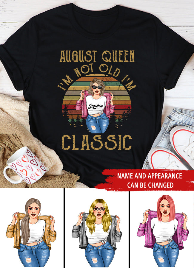 August Birthday Shirt, Custom Birthday Shirt, Queens Born In August, August Birthday Shirts For Woman, August Birthday Gifts