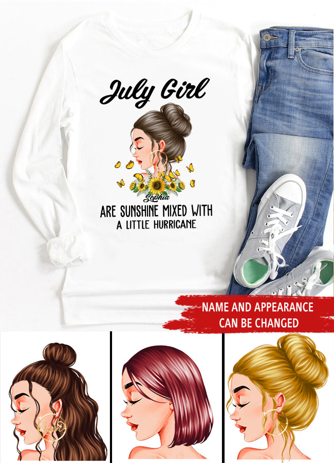 July Birthday Shirt, Vintage July Queen Custom Birthday Shirt, Queens Born In July, July Birthday Shirts For Woman, July Birthday Gifts Sun Flower Lover