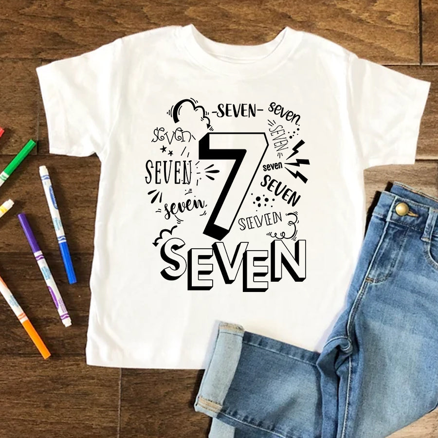 7th birthday shirt boy