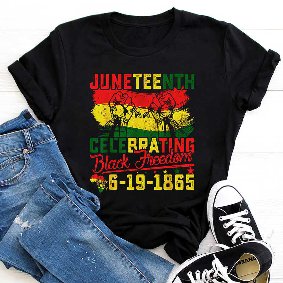 Juneteenth Shirt Juneteenth Celebrating Black Freedom 1865 African American T-Shirt