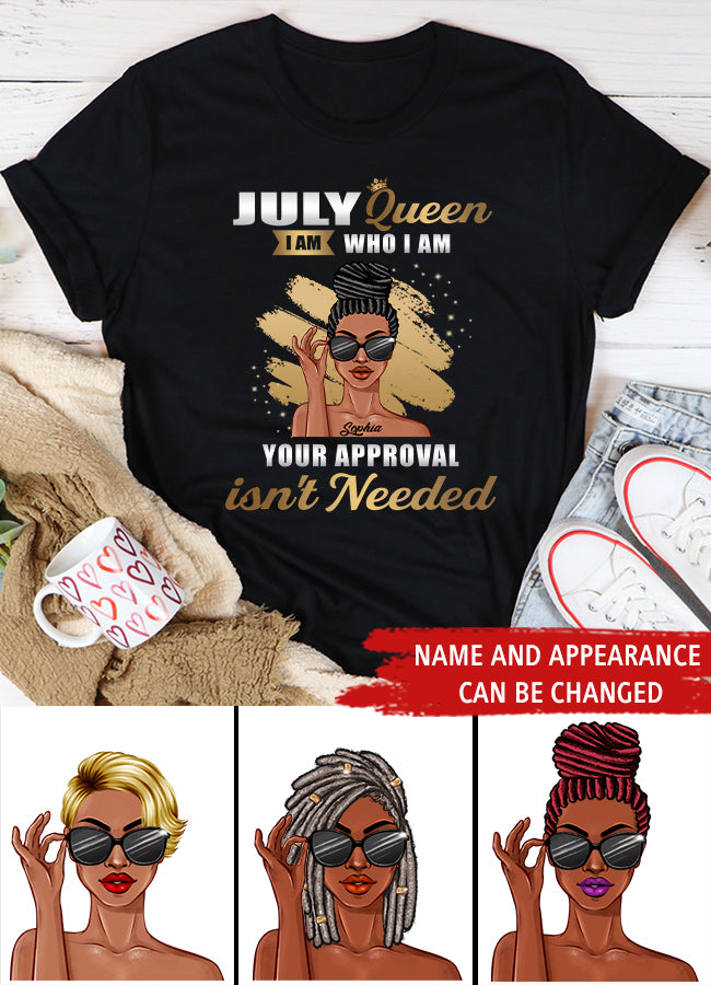 July Birthday Shirt, July Queen Custom Birthday Shirt, Queens Born In July, July Birthday Shirts For Woman, July Birthday Gifts