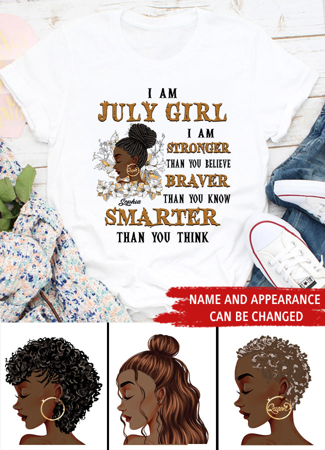 July Birthday Shirt, Custom Birthday Shirt, Queens Born In July, July Birthday Gifts, July Shirts For Woman