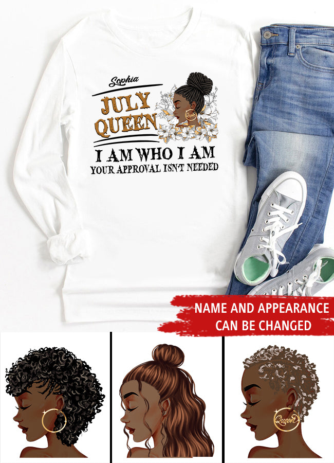 July Birthday Shirt, Custom Birthday Shirt, Queens Born In July, July Birthday Gifts, July Shirts For Woman