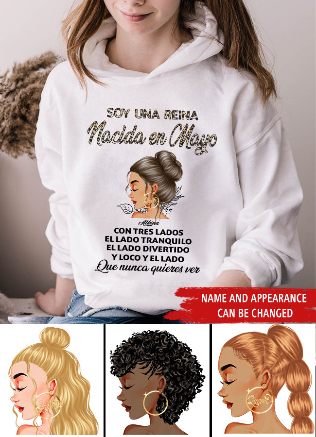 Camisa De Cumpleaños De Mayo, Camisa De Cumpleaños Personalizada, Reinas Nacidas En Mayo, Regalos De Cumpleaños De Mayo, Camisas De Mayo Para Mujeres