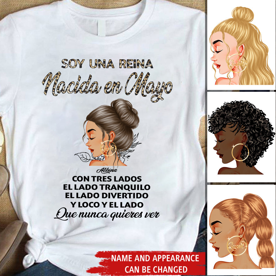Camisa De Cumpleaños De Mayo, Camisa De Cumpleaños Personalizada, Reinas Nacidas En Mayo, Regalos De Cumpleaños De Mayo, Camisas De Mayo Para Mujeres