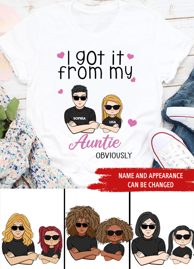 Personalized Gifts For Auntie, Auntie Shirt, Auntie Tees, Auntie Gift Ideas, Auntie Gifts From Nephew, Gift For Auntie