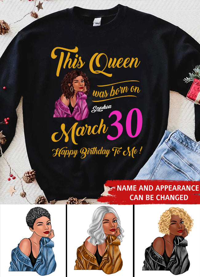 March Birthday Shirt, Custom Birthday Shirt, Queens Born In March, March Birthday Gifts, March shirts for Woman