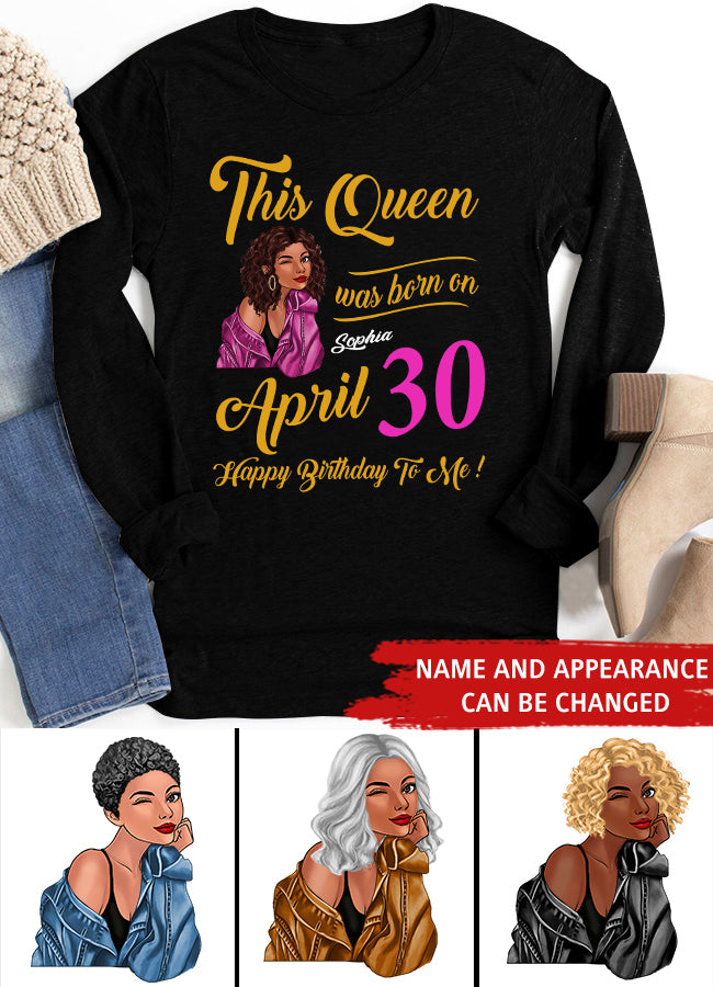 April Birthday Shirt, Custom Birthday Shirt, Queens Born In April, April Birthday Gifts, April shirts for Woman