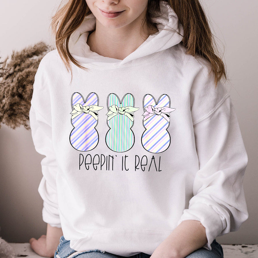 Easter Shirt Easter Bunnies Easter Bunny For Easter Peepin&#39; It Real T-Shirt Funny Easter Gift