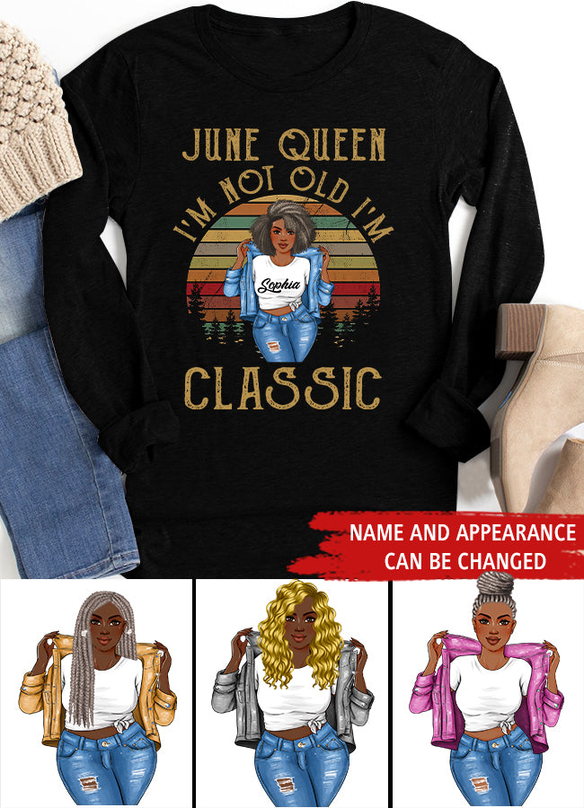 June Birthday Shirt, Custom Birthday Shirt, Queens Born In June, June Birthday Shirts For Woman, June Birthday Gifts