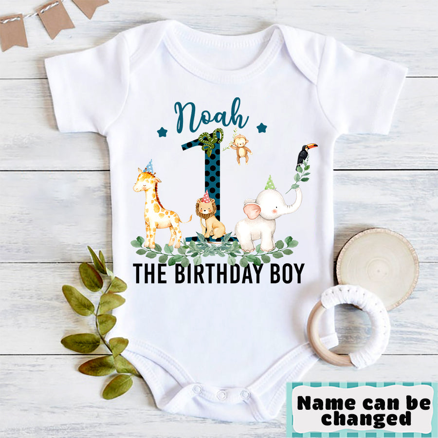 First Birthday Shirt, Custom Newborn Onesie, Infant Bodysuit, Newborn Onesie, White Newborn Onesies, Zoo Shirt, Baby Shirt