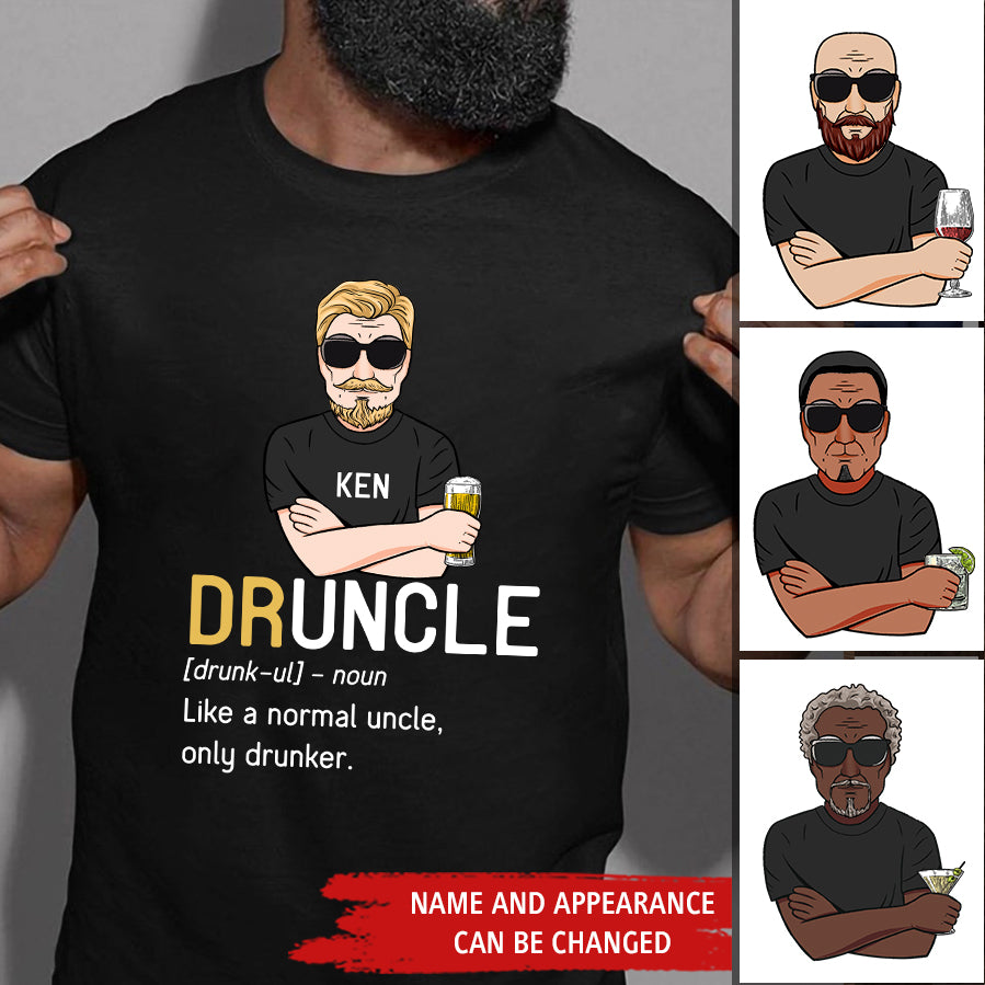 Uncle Shirt, Druncle Shirt, Uncle T Shirts, Custom T Shirt, Uncle And Niece Shirts, Uncle And Nephew Shirts, Uncle Gift, Gift Ideas For Uncle