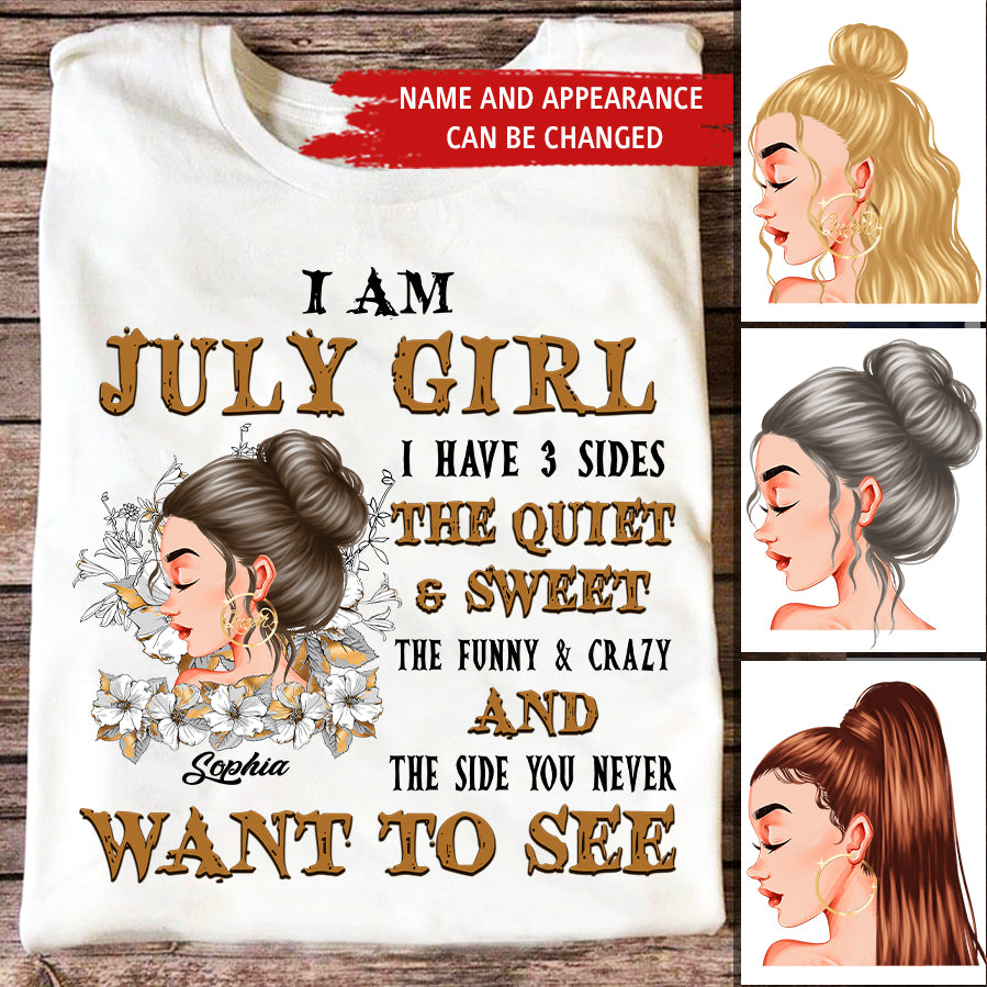 July Birthday Shirt, July Queen Custom Birthday Shirt, I&#39;m Not Old I&#39;m Classic Queens Born In July, July Birthday Shirts For Woman, July Birthday Gifts