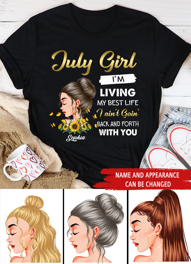 July Birthday Shirt, July Queen Custom Birthday Shirt, Queens Born In July, July Birthday Shirts For Woman, July Birthday Gifts