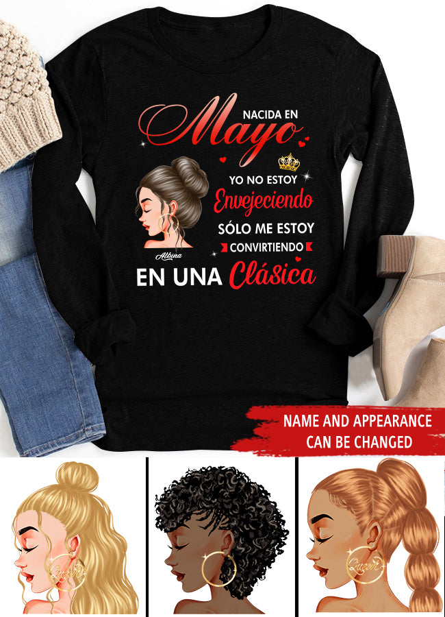 Camisa De Cumpleaños De Mayo, Camisa De Cumpleaños Personalizada, Reinas Nacidas En Mayo, Regalos De Cumpleaños De Mayo, Camisas De Mayo Para Mujeres
