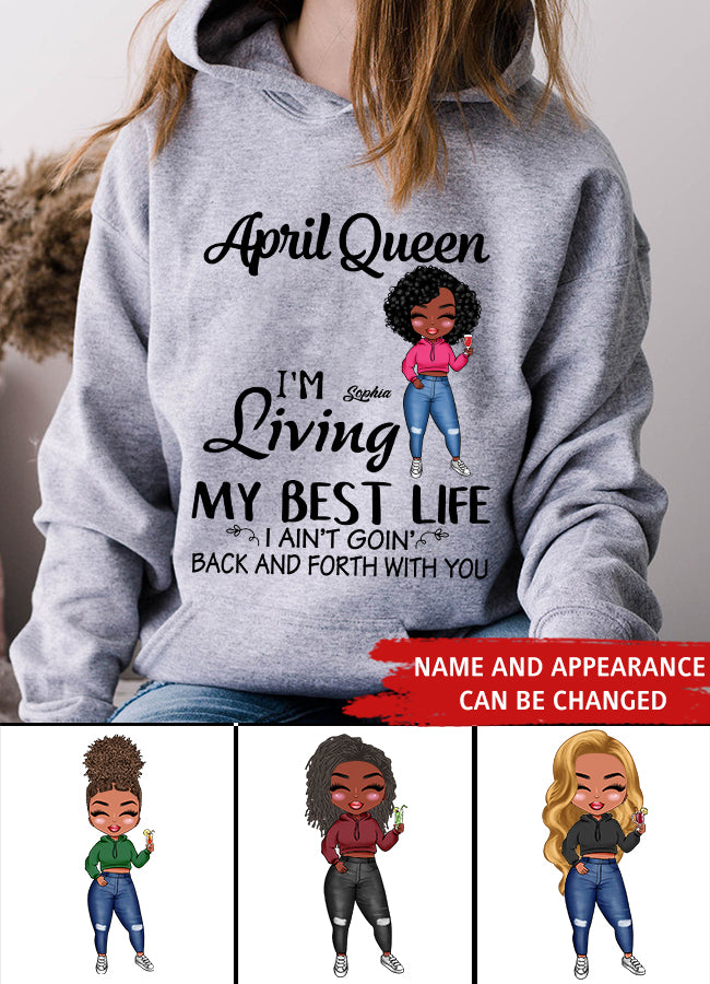 April Birthday Shirt, Custom Birthday Shirt, Queens Born In April, April Birthday Gifts, April shirts for Woman