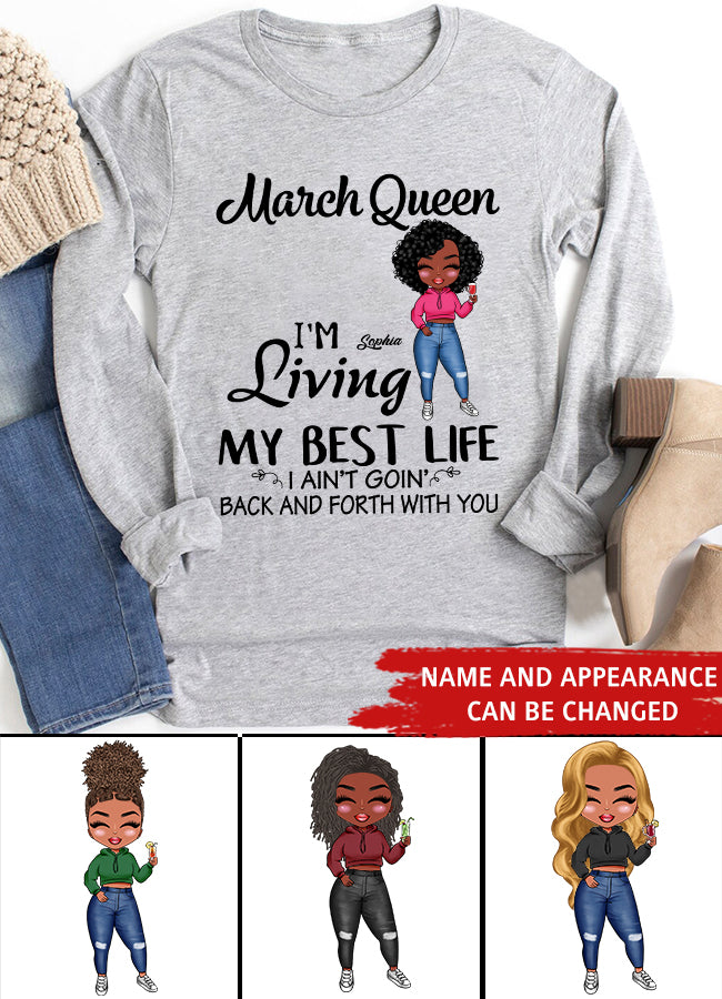 March Birthday Shirt, Custom Birthday Shirt, Queens Born In March, March Birthday Gifts, March shirts for Woman