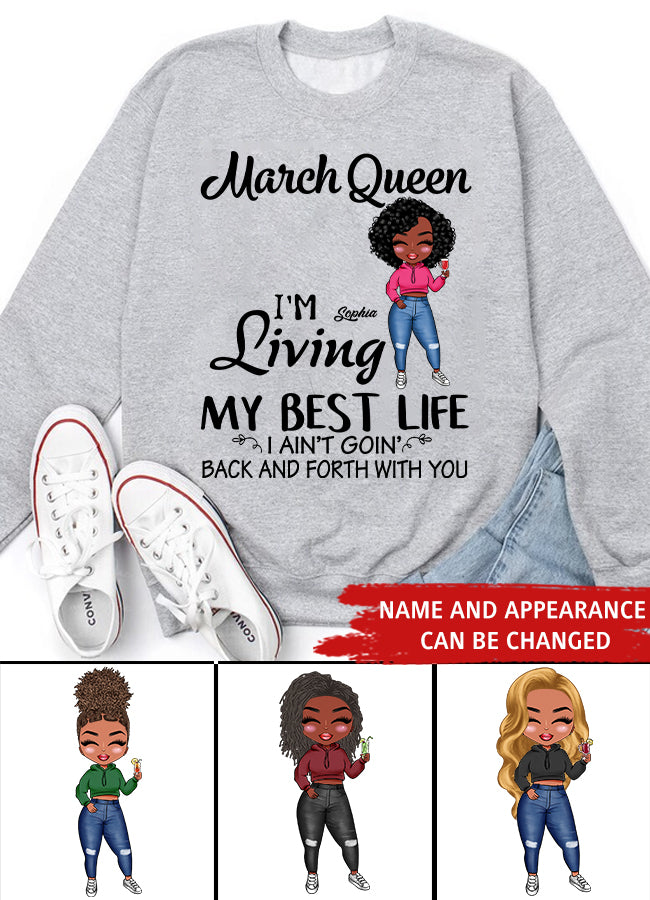 March Birthday Shirt, Custom Birthday Shirt, Queens Born In March, March Birthday Gifts, March shirts for Woman