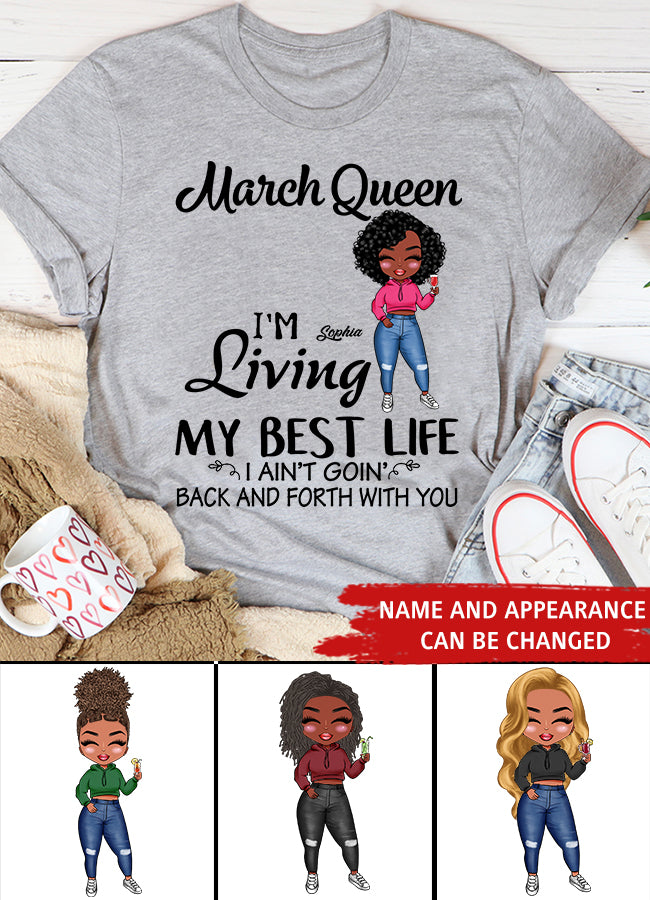 March Birthday Shirt, Custom Birthday Shirt, Queens Born In March, March Birthday Gifts, March shirts for Woman