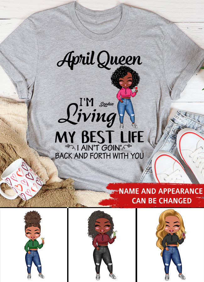 April Birthday Shirt, Custom Birthday Shirt, Queens Born In April, April Birthday Gifts, April shirts for Woman