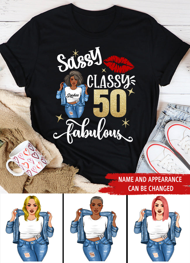 50th Birthday Shirts, Custom Birthday Shirts, Turning 50 Shirt for Women, Turning 50 and Fabulous Shirt, 1973 Shirt, Best Gifts for Women Turning 50.