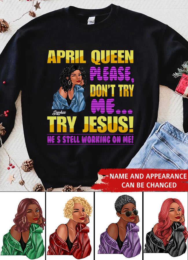 April Birthday Shirt, Custom Birthday Shirt, Queens Born In April, April Birthday Gifts, April shirts for Woman