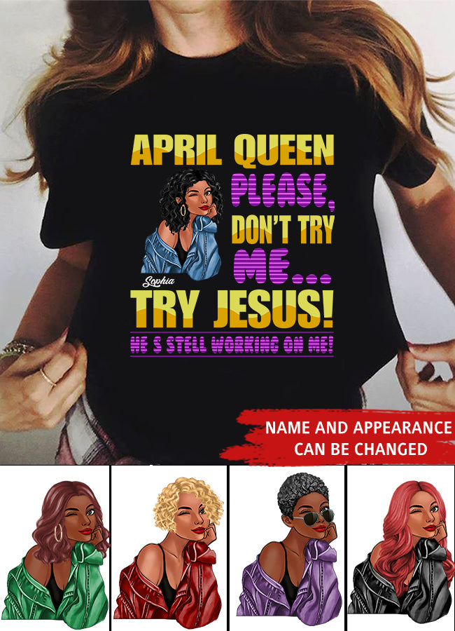 April Birthday Shirt, Custom Birthday Shirt, Queens Born In April, April Birthday Gifts, April shirts for Woman