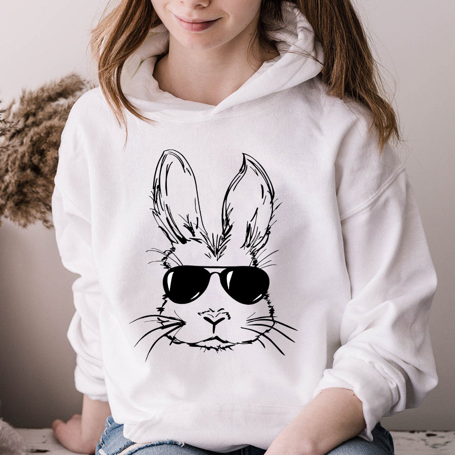 Easter Shirt Bunny Face With Sunglasses Easter Day T-Shirt Funny Easter Gift For Men